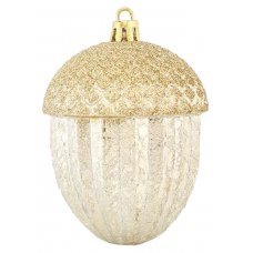 Χριστουγεννιάτικο Βελανίδι Χρυσό (8cm)